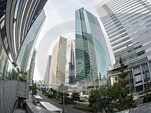 Skyscrapers at Shiodome District Tokyo